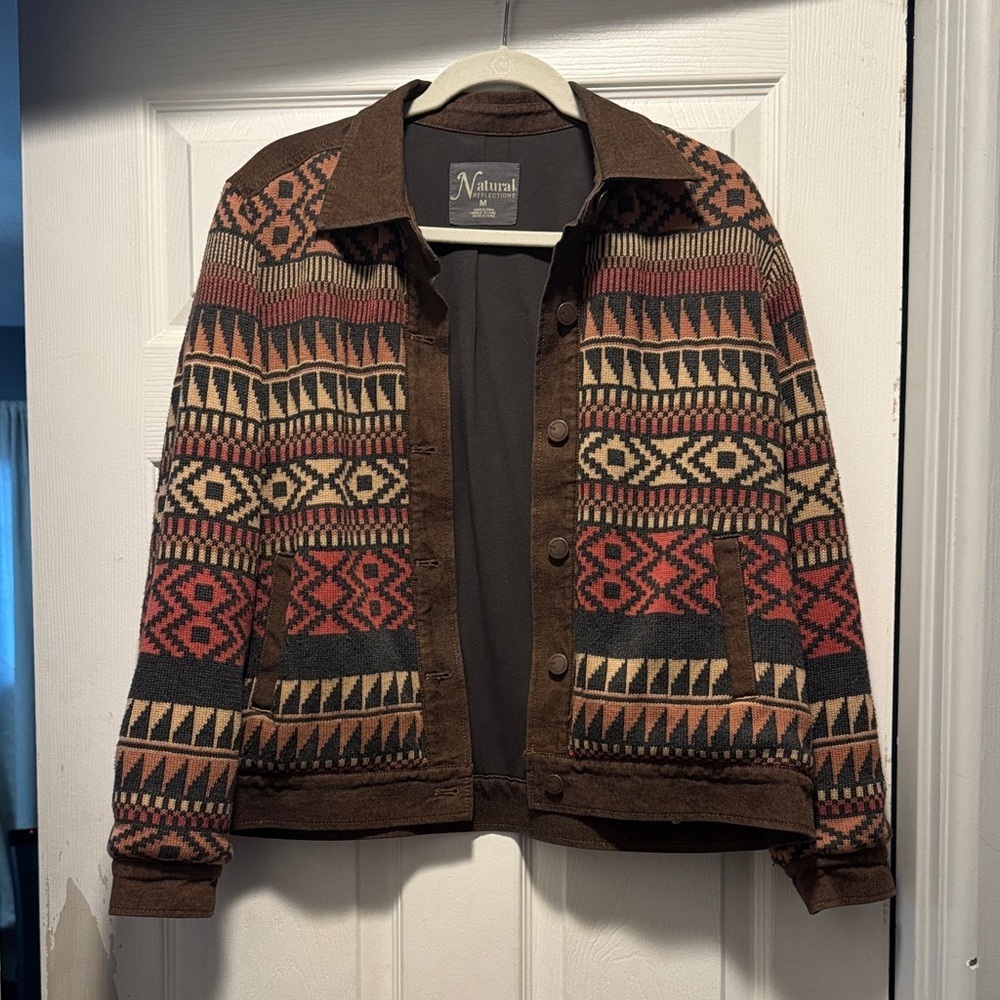 Natural Reflections Aztec Pattern Jacket - Picture 1 of 6